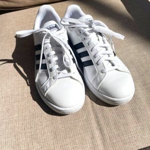 EUC - Adidas Grand Court Shoes - White | F36483 Women's 8